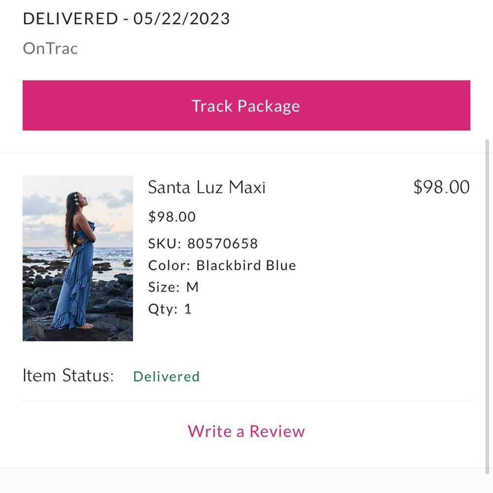 Free People Santa Luz Maxi Dress in Blackbird Blue